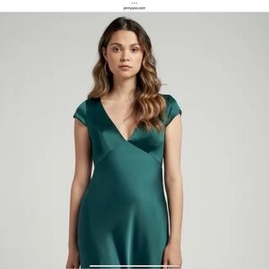 Jenny Yoo Emerald Bridesmaid Dress in style “Courtney”